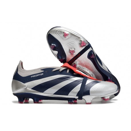 Adidas Predator Elite Foldover Tongue FG Argento Nero Rosso