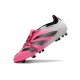 Scarpe Adidas Predator Elite FT Tongue FG Rosa Bianco Nero