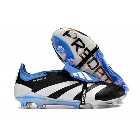 Scarpe Adidas Predator Elite FT Tongue FG Nero Bianco Blu