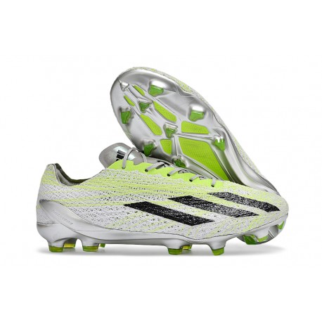 Scarpa adidas X Crazyfast Strung+ FG Grigio Bianco Limone Lucido 