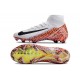 Nike Zoom Mercurial Superfly 10 Elite FG Bianco Arancio Nero
