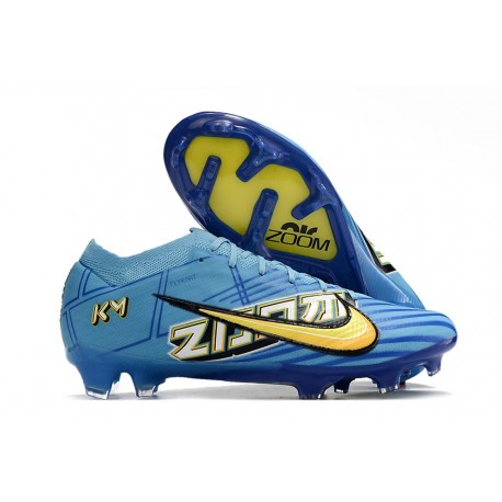 Nike Air Zoom Mercurial Vapor XV Elite FG X Mbappe Blu Baltico Bianco