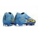 Nike Air Zoom Mercurial Vapor XV Elite FG X Mbappe Blu Baltico Bianco
