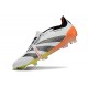 Adidas Predator 24 Elite Tongue FG Bianco Nero Arancione