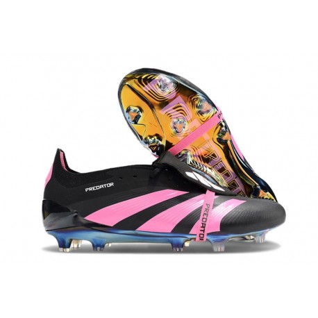 Adidas Predator 24 Elite Tongue FG Nero Rosa