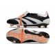 Adidas Predator 24 Elite Tongue FG Nero Bianco Arancio