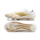 Scarpa adidas F50 Elite Laceless FG Ftwr Bianco Oro Met Ftwr Bianco
