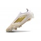 Scarpa adidas F50 Elite Laceless FG Ftwr Bianco Oro Met Ftwr Bianco