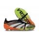 Adidas Predator 24 Elite Tongue FG Nero Bianco Arancio Verde
