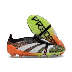 Adidas Predator 24 Elite Tongue FG Nero Bianco Arancio Verde