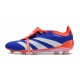 Adidas Predator 24 Elite Tongue FG Blu Lucido Ftwr Bianco Rosso Solare