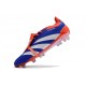 Adidas Predator 24 Elite Tongue FG Blu Lucido Ftwr Bianco Rosso Solare
