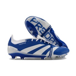 Adidas Predator 24 Elite Tongue FG Blu Bianco