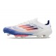 Scarpe da Calcio adidas F50 + Elite FG Bianco Blu Lucido Rosso Solare