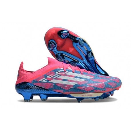 Scarpe da Calcio adidas F50 + Elite FG Solar Blu Ftwr Bianco Solar Rosa