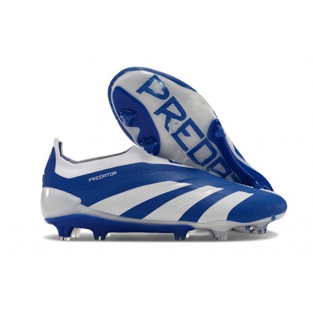 Scarpe adidas Predator Elite Senza Lacci FG Bianco Blu
