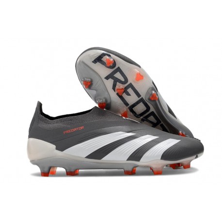 Scarpe adidas Predator Elite Senza Lacci FG Nero Bianco