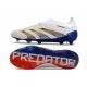 Scarpe adidas Predator Elite Senza Lacci FG Bianco Grigio