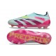 Scarpe adidas Predator Elite Senza Lacci FG Almost Blu Lucid Rosa Semi Giallo Solare