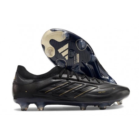 Scarpe adidas Copa Pure II Elite FG Pelle Nero Core Carbone Oro Met