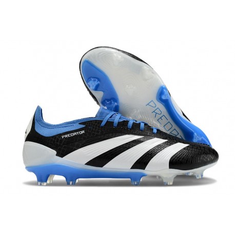 Adidas Scarpe Predator Elite FG Nero Bianco Blu