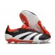 Adidas Scarpe Predator Elite FG Nero Bianco Rosso