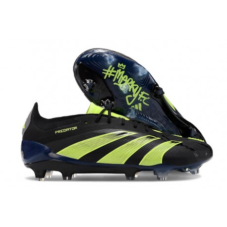 Adidas Scarpe Predator Elite FG Nero Verde