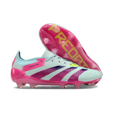 Adidas Scarpe Predator Elite FG Almost Blu Lucid Rosa Semi Giallo Solare