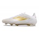adidas F50 Elite FG Nuovo Scarpa Ftwr Bianco Oro Met
