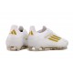 adidas F50 Elite FG Nuovo Scarpa Ftwr Bianco Oro Met