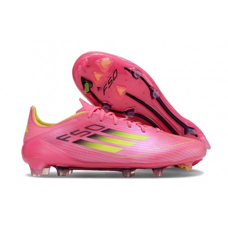 adidas F50 Elite FG Nuovo Scarpa Rosa Giallo
