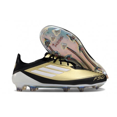 adidas F50 Elite FG Oro Met Nero Bianco