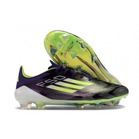 adidas F50 Elite FG Nuovo Scarpa Unity Viola Bianco Limone Lucido