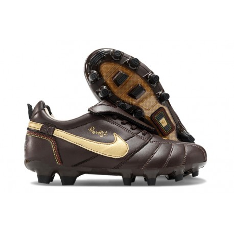 Nike Tiempo Legend X Elite FG Scarpa Marrone Oro
