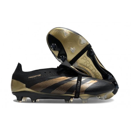 Adidas Predator Elite Foldover Tongue FG Nero Oro Metallizzato