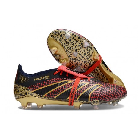 Adidas Predator Elite Foldover Tongue FG Year Of The Snake - Rosso Oro Metallizzato Nero
