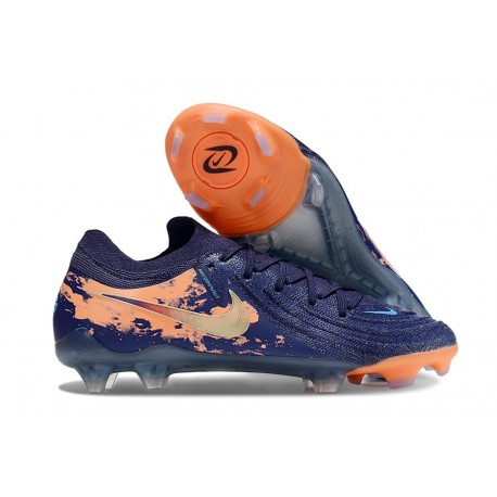 Nike Phantom Luna II Elite L FG Blu Arancio Oro