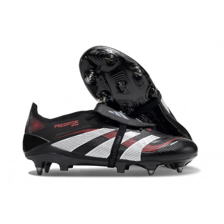 Adidas Predator Elite FT FG Nero Grigio 4 Rosso Lucido