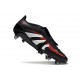 Adidas Predator Elite FT FG Nero Grigio 4 Rosso Lucido