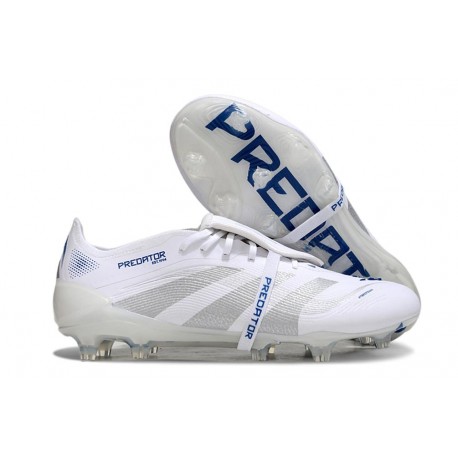 Adidas Predator Elite FT FG Bianco Argento Metallico Royal Acceso