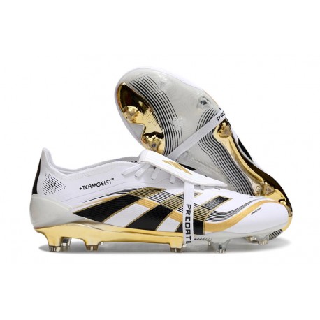 Adidas Predator Elite FT FG Ftwr Bianco Nero Oro Met