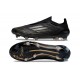 Scarpa adidas F50 Elite Laceless FG Nero Core Ferro Metallizzato Oro Met