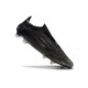 Scarpa adidas F50 Elite Laceless FG Nero Core Ferro Metallizzato Oro Met