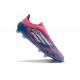 Scarpa adidas F50 Elite Laceless FG Solar Blu Ftwr Bianco Solar Rosa