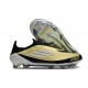 Scarpa adidas F50 Elite Laceless FG Oro Met Nero Bianco