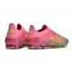 Scarpa adidas F50 Elite Laceless FG Rosa Giallo Viola