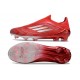 Scarpa adidas F50 Elite Laceless FG Rosso Argento