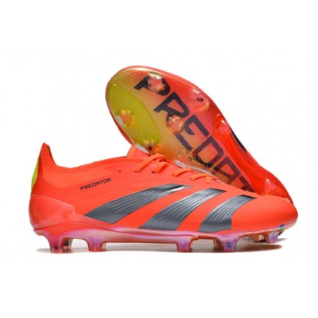 Adidas Scarpe Predator Elite FG Rosso Negro Giallo