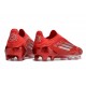 Scarpa adidas F50 Elite Laceless FG Rosso Argento