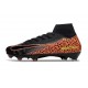 Nike Zoom Mercurial Superfly 10 Elite FG Nero Arancione Giallo